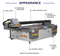 Máquina de Impresión UV de Formato Grande 2.5M*1.3M, Impresora UV de Cama Plana con Cámara CCD Automática, Impresora UV para Vidrio, Impresora UV con Relieve