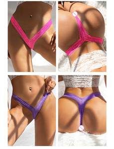 <span class=keywords><strong>Perizoma</strong></span> Sexy da Donna <span class=keywords><strong>Trasparente</strong></span> Traforato in Pizzo Floreale Squisito e Seducente Taglie Forti con Logo Personalizzato ODM - Product Image 6