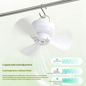 LED Rechargeable Light Mini <strong>Ceiling</strong> <strong>Fan</strong> <strong>Remote</strong> <strong>Control</strong> Student Dormitory Outdoor Camping USB for Upper Bed Bedroom Summer China - Product Image 4
