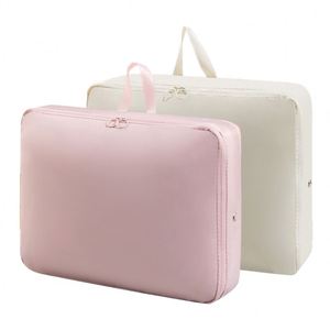 Sac de compression portable et étanche pour vêtements de voyage, doudounes, sacs de rangement pour couettes avec fermeture éclair - Product Image 1