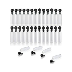 Mini Botella de Vidrio Transparente Recargable de 0.5ml, 1ml, 2ml, 3ml para Fragancias, con Pulverizador, Serigrafía, Portátil, Vacía, para Perfume - Product Image 1