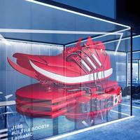 Écrans LED holographiques transparents P6.25mm, films LED flexibles pour les vitrines de magasins de détail, écran LED transparent pour vitres
