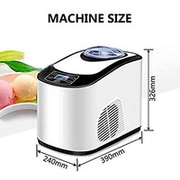 Machine à glace 1,5 L Machine à glace Compresseur Refroidissement Usage domestique Machine à glace molle Petit Yaourt glacé dur commercial