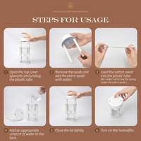 Humidificateur Portable USB de haute qualité à Double bec, Mini humidificateur d'air pour le bureau, la maison et la voiture