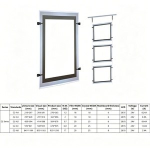Custom 2026 Illuminated Poster Window Displays Advertising Equipment Slim Led <b>Crystal</b> Light Box for <b>Real</b> Estate Agents - Product Image 6