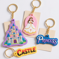 Usine personnalisée promotionnelle Anime lettre mignon 3d Logo Designer caoutchouc silicone Pvc porte-clés