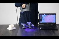 Escáner 3D Láser Azul de Alta Precisión de 0.01mm, Portátil y Personalizable, para Piezas Mecánicas Automotrices, con Interfaz USB, Disponible en Stock