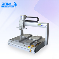 Machine de distribution de colle automatique à 3 axes pour poste de travail double de bureau avec pendentif de programmation pour l'assemblage de petites séries