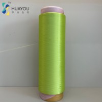 Fil de nylon 100% teint en masse 70D/24F vert, fil élastique pour couture et tricot à la main, haute ténacité DTY pour tissage et tricotage