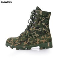 BAEWOON TB43 Bottes tactiques montantes pour homme, bottes de randonnée, bottes de désert, bottes de camouflage jungle, bottes de travail et d'entraînement tendance