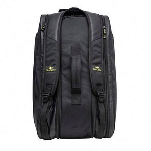 Échantillon gratuit : Sac de sport portable en polyester imperméable grande capacité pour raquettes de pickleball et padel, avec compartiment à chaussures et logo personnalisé - Product Image 3
