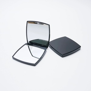 D counter gift: <b>Square</b> makeup small <b>mirror</b> for touch-ups, black frosted, portable large double-sided <b>mirror</b> - Product Image 2