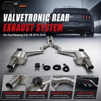 Échappement arrière Valvetronic en acier inoxydable pour Ford Mustang 5.0L V8 2015-2018, surface brossée, silencieux de performance amélioré
