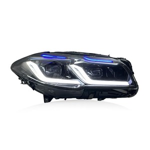 Fari anteriori SJC Auto Dual DRL stile <span class=keywords><strong>G</strong></span> per BMW F10 F11 520i 535i 525i M5 Serie 5 2011-2017, fari a LED modificati bianchi e gialli - Product Image 2