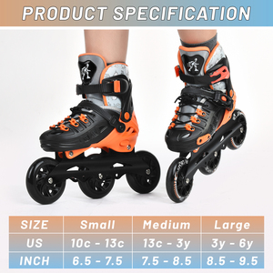 Chất lượng cao các nhà sản xuất bán buôn chuyên nghiệp Inline của người đàn ông và phụ nữ của giày trượt con lăn 3 bánh xe - Product Image 6