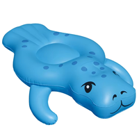 Bouée gonflable Manatee en vinyle robuste en forme d'animal pour adultes et enfants, pour la natation