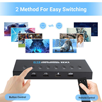 Commutateur KVM HDMI SYONG 8 ports, 4K60Hz 8 entrées 1 sortie, pour 8 ordinateurs partageant 1 moniteur HD et 4 périphériques USB