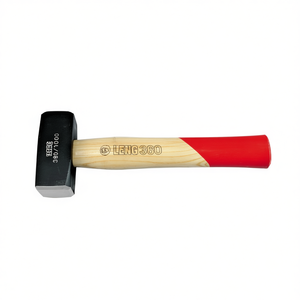 Marteau Leng360, tête en acier de 380g, manche en bois, pointe rouge, pour le travail des métaux - Product Image 2