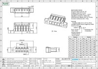 Connecteur PCB fil-circuit, pas de 0,8 mm, type à sertir SMT, adaptateur électrique à rangée unique, série KR0803 2, 20 broches, 0,5 A 30 V, boîtier PC