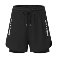 Shorts de course à séchage rapide, respirants, compressifs, 2 en 1, shorts de sport double pour l'été, pour le cyclisme, la course à pied, la remise en forme, le marathon