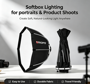 ร่มแปดเหลี่ยมไนลอน TRIOPO KX Series ขนาด 65 ซม. สำหรับอุปกรณ์เสริมสตูดิโอถ่ายภาพ ใช้งานร่วมกับ <span class=keywords><strong>Godox</strong></span> AD200 <span class=keywords><strong>V1</strong></span> <span class=keywords><strong>Speedlite</strong></span> - Product Image 1
