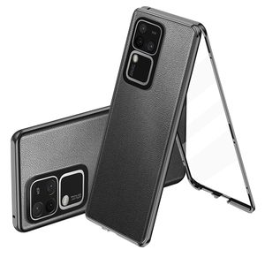 Recién llegado, funda de teléfono con marco de metal magnético de doble cara fuerte de cuero vegano, protector de pantalla 360 para <span class=keywords><strong>honor</strong></span> 60pro/100 pro <span class=keywords><strong>80</strong></span> <span class=keywords><strong>se</strong></span> - Product Image 6