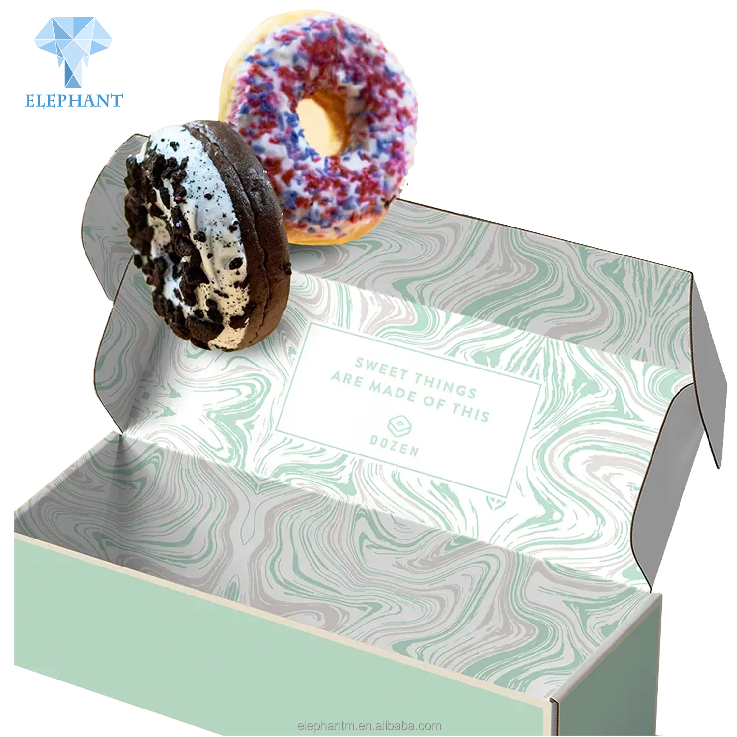 Custom Luxury Take Out Food Sushi Do<i></i>nut Pastry Cake coo<i></i>kie Packaging Boxes