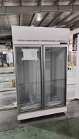 Refrigerador vertical comercial para supermercado, de 1, 2, 3 o 4 puertas, vitrina refrigerada para bebidas y refrescos.