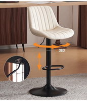 Chaises de bar à coussin moelleux en vente chaude, hauteur réglable, meubles modernes pour la maison, tabourets de bar pour îlot de cuisine, salle à manger