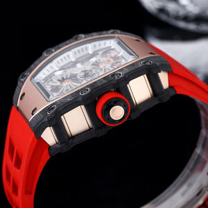 Montre de Haute Horlogerie au Design Léger en Fibre de Carbone, Contraste Luxe, Mécanique, Innovation Structurelle Artistique - Product Image 3