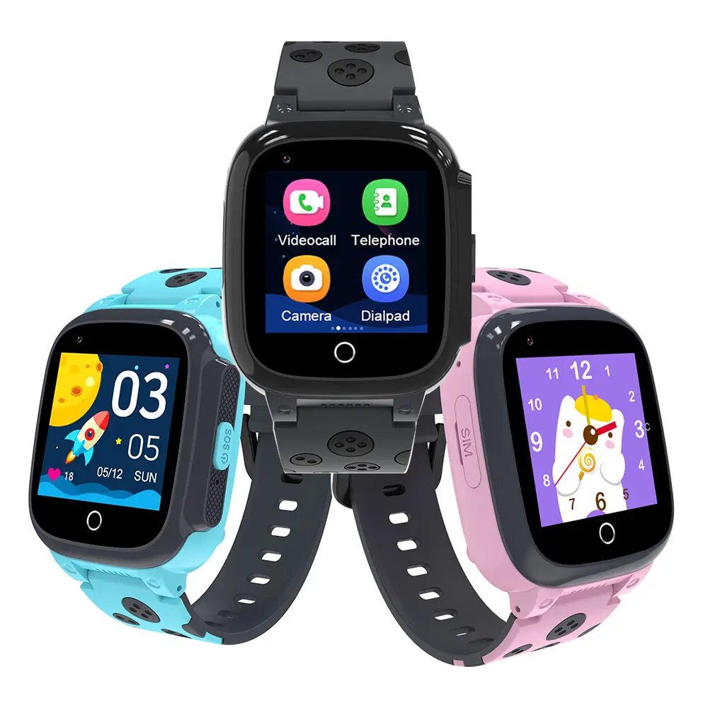 A12 su geçirmez 7 komik oyunlar güvenlik 4G sim kart GPS SOS HD kamera görüntülü arama telefonu akıllı saat smartwatch A12