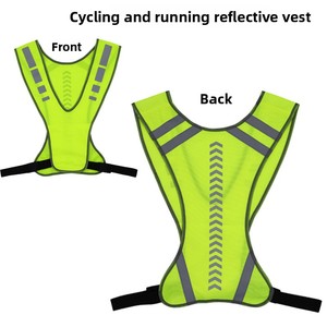 Chaleco Deportivo Reflectante Transpirable LX para Amazon, Chaqueta de Seguridad para Correr de Noche y Ciclismo, Reflectante para Correr de Noche - Product Image 2