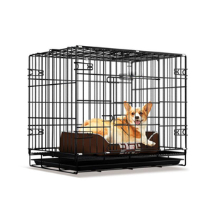 Gras pliant transport d'animaux moyennes chien et pigeon pour animaux de compagnie cage de fer - Product Image 5