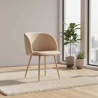 Chaise de salle à manger en tissu velours pour la maison, le bureau et la salle à manger, vente en gros, moderne, portable, empilable