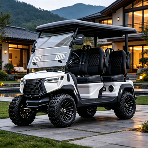 Carrito de Golf para 4 Personas con Asientos Acolchados, Agarre Sólido y Confiable, para Césped y Terrenos No Públicos, Eléctrico con Certificación DOT y CE - Product Image 1