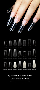 <span class=keywords><strong>AILLSA</strong></span> - Puntas de Uñas Acrílicas Cortas Cuadradas, Semi-Mate, 120 Piezas, Pre-archivadas, Pre-diseñadas, para Uso Diario en Casa o Salón de Belleza - Product Image 6