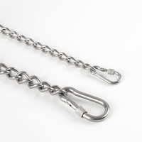 Chaîne soudée en acier inoxydable pour le séchage des vêtements d'animal familier de lustre d'ancre marine Serrure à chaîne durable et fonctionnelle