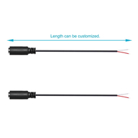 Remplacement de prise jack femelle 3,5 mm vers fil nu à extrémité ouverte TS 2 pôles mono 1/8 pouces 3,5 mm, connecteur de câble audio pour réparation