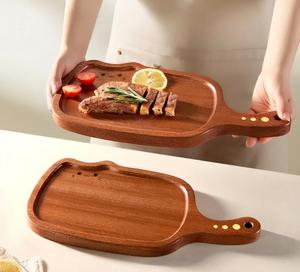 Planche à découper en <span class=keywords><strong>bois</strong></span> d'ébène créative double face en forme de chat, écologique et luxueuse, ustensiles de cuisine pour la maison, planche à fruits et à en-cas - Product Image 2