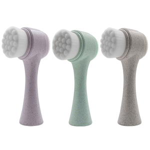 <span class=keywords><strong>Brosse</strong></span> <span class=keywords><strong>nettoyante</strong></span> pour le <span class=keywords><strong>visage</strong></span>, à Double poils en Silicone et en Nylon, personnalisée, manuelle, offre spéciale - Product Image 1