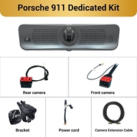 Caméra de recul numérique 2K Sinjet pour Porsche 911 avec Wi-Fi, écran complet 9,2 pouces H10 Pro, type séparé, streaming numérique, dashcam miroir