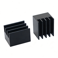 Radiateur en aluminium anodisé noir de qualité supérieure pour la conception moderne de circuits imprimés