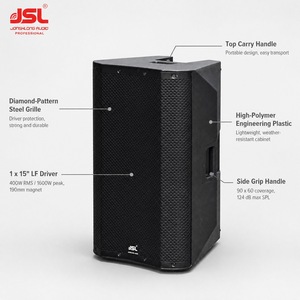 Altoparlante PA Portatile 15 Pollici 400W RMS 1600W Picco 124dB in Plastica Ingegneristica per Eventi e Festival all'Aperto - Product Image 5