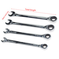 Clés à cliquet métriques universelles chromées 6MM-32MM Clés dynamométriques 21mm pour réparation industrielle et automobile Outils à main personnalisables OEM