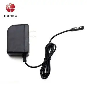 China Fornecedor 2A 24 W substituir bateria carregador para tablet pc magnético DC 5 pinos 12v adaptador de energia para tablet de superfície