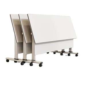 Training Table Mobile Conference <b>Desk</b> <b>Folding</b> Modular Office Furniture Meeting Room Use - Product Image 1