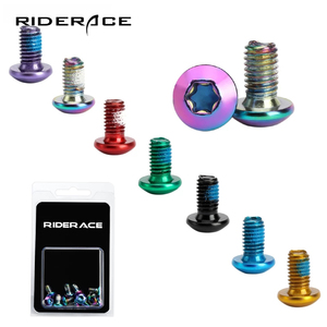 RIDERACE 12PCS Bicicleta Disco Freio Rotor Parafusos T25 M5x10mm MTB Bicicleta Liga De Aço Do Freio A Disco Rotor Antiderrapante Parafusos De Fixação Coloridos - Product Image 1