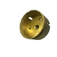 Scie cloche diamantée brasée sous vide 75mm Jeu de forets à noyau Scie cloche sous vide Cutter pour marbre carrelage verre Perçage rapide