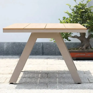 Conjunto de Mesa y Sillas para Restaurante, Muebles Modernos de Patio para Hotel, Mesa y Sillas de Comedor de Aluminio para Exteriores - Product Image 4