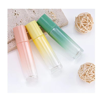 Flacon à bille en verre mat de 10 ml avec impression personnalisée, bouchon à vis, flacon vide rond pour parfum ou huile essentielle